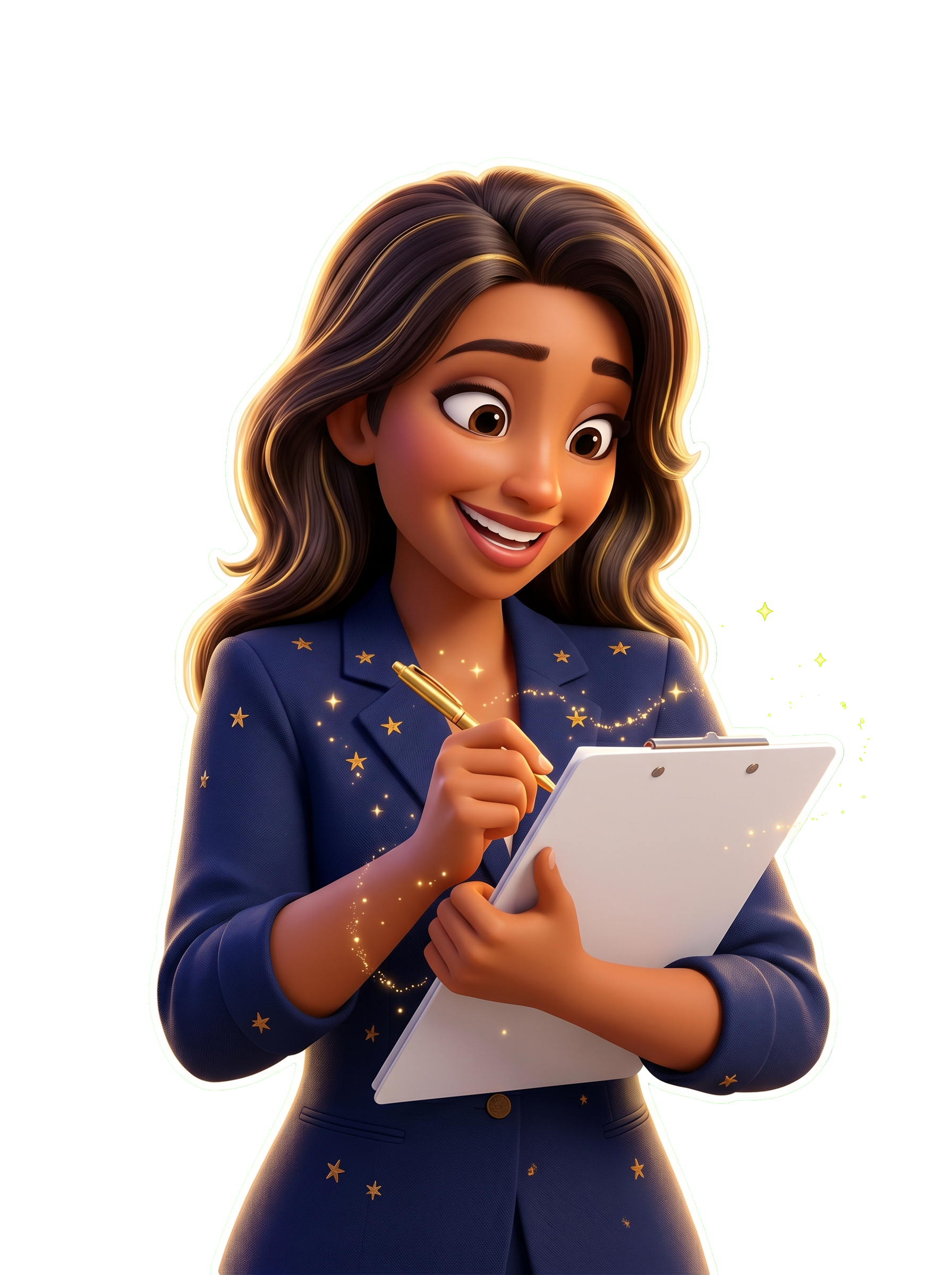 EVA anotando o briefing
